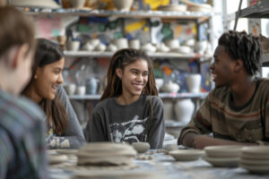 group-diverse-teens-young-people-doing-activities-together-celebrating-world-youth-skills-day